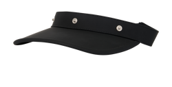 Burberry Zip Pocket Visor, Cotton/Poly, Black, Sz S, 3*